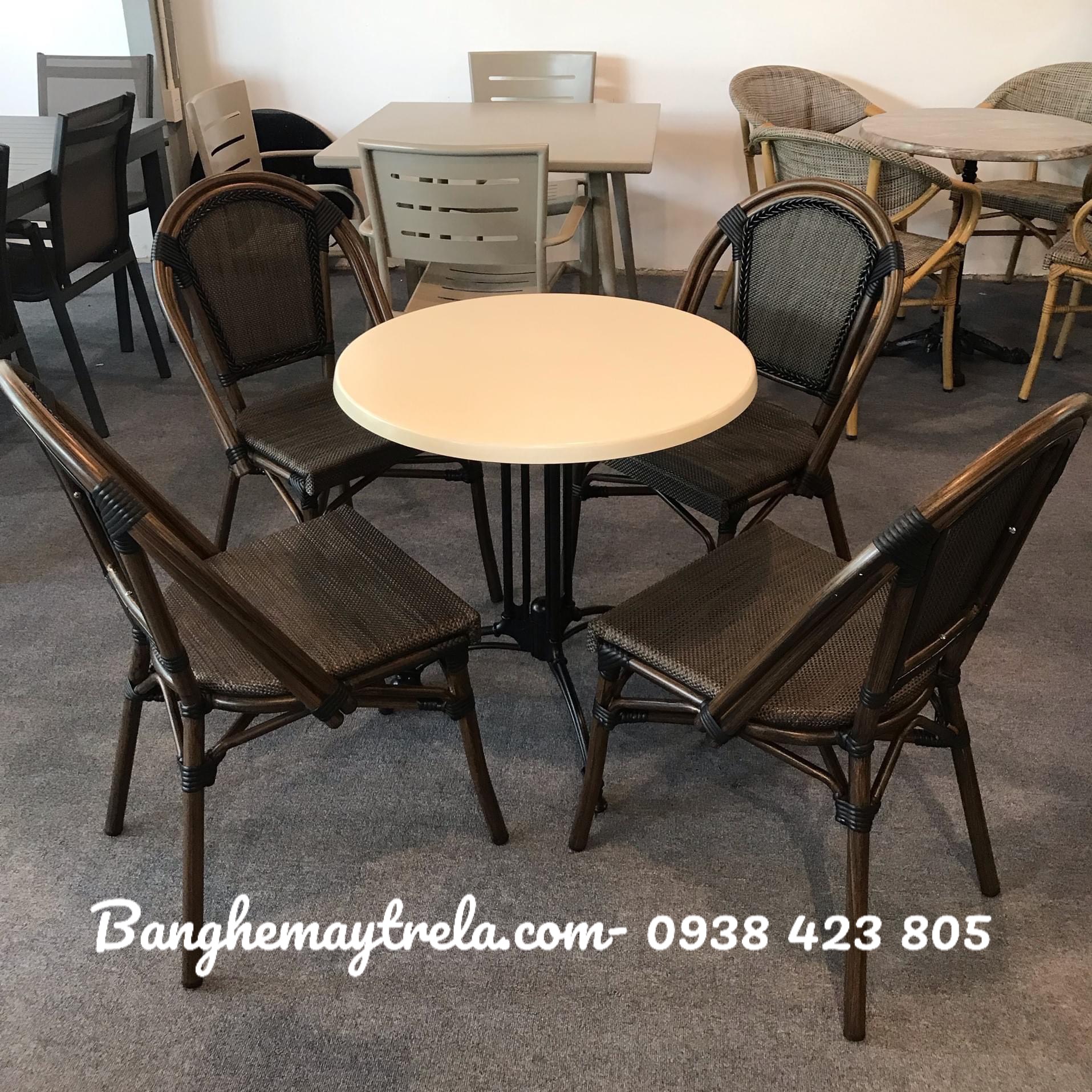 Ghế nhựa giả mây cafe giá rẻ